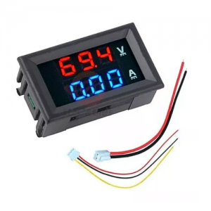 Voltímetro / Amperímetro Digital 0 - 100V 3 Fios	